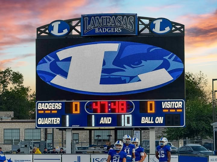 Friday-night high school football scoreboard